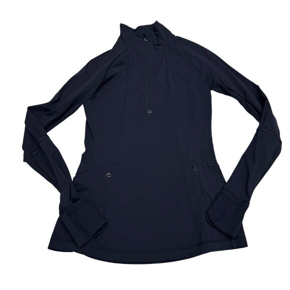 Lululemon Tops - Lululemon Women's Black 1/4 Zip LS Pull Over Activewear, Size S